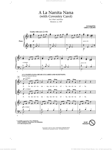 A La Nanita Nana (Hear Lullabies And Sleep Now)