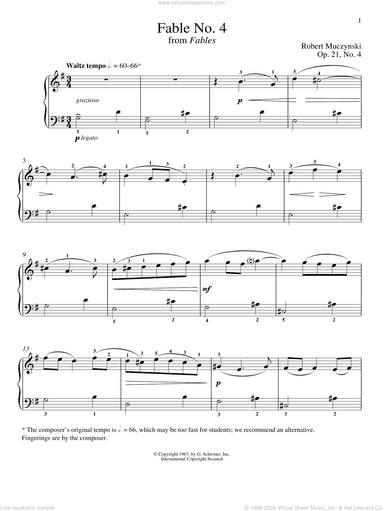 Fable No. 4, Op. 21