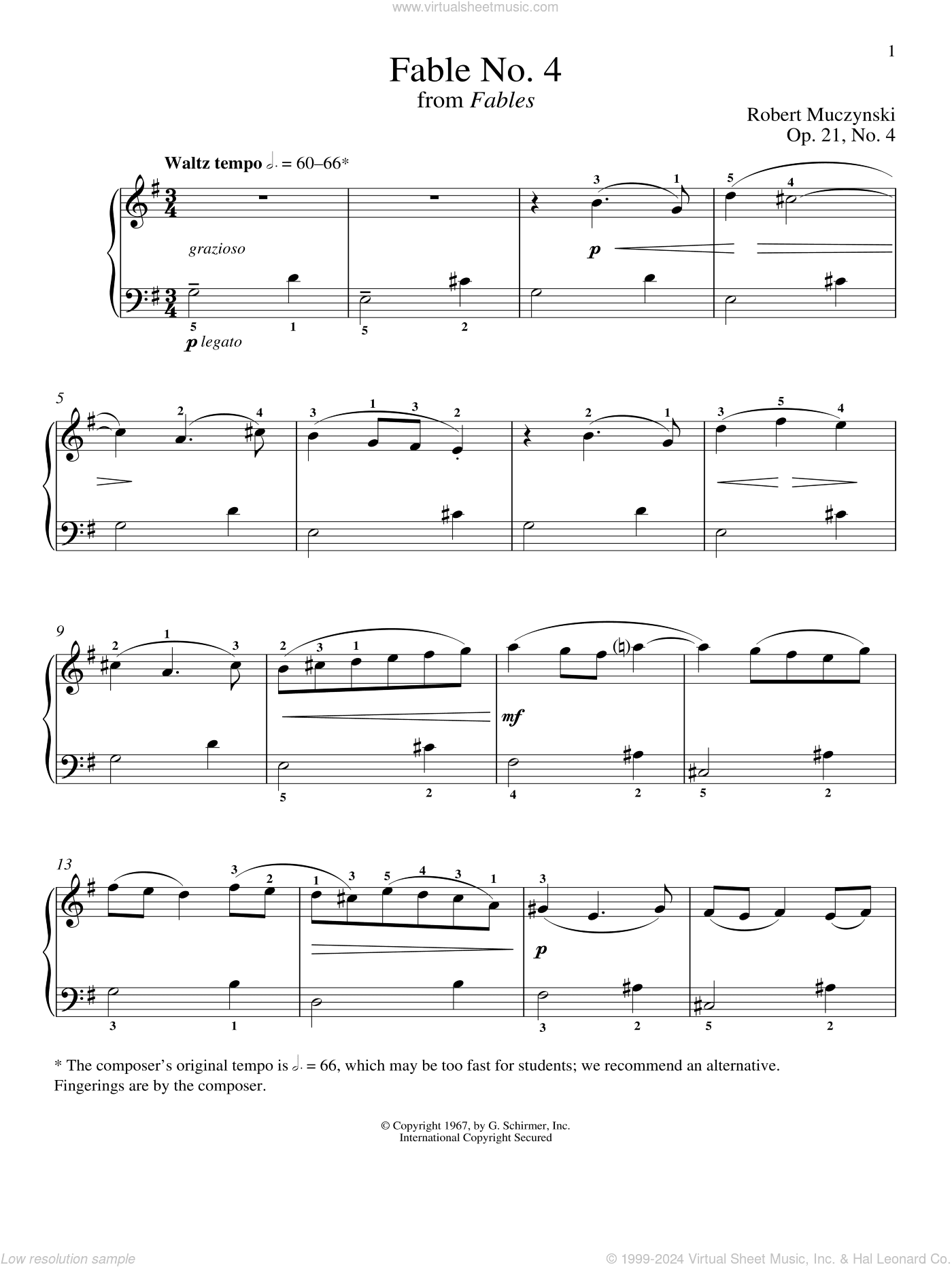 Fable No. 4, Op. 21