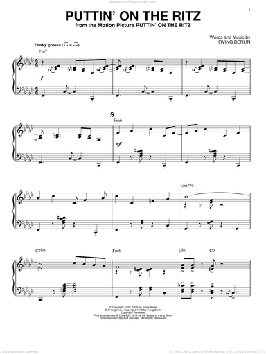 Puttin' On The Ritz [Jazz version] (arr. Brent Edstrom)