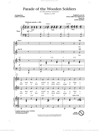 Parade Of The Wooden Soldiers (arr. Greg Gilpin)