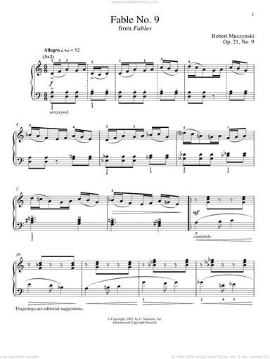 Fable No. 9, Op. 21