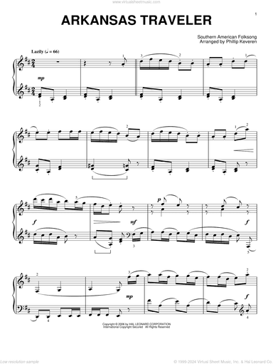 Arkansas Traveler (arr. Phillip Keveren)