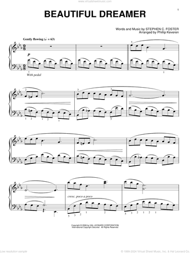 Beautiful Dreamer (arr. Phillip Keveren)