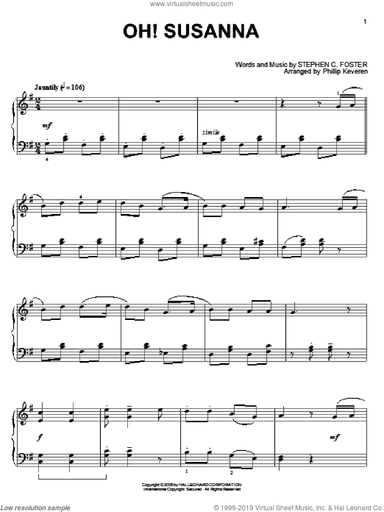 Oh! Susanna (arr. Phillip Keveren)