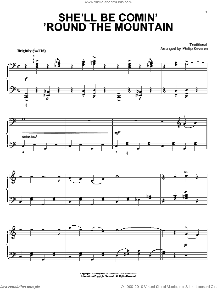 She'll Be Comin' 'Round The Mountain (arr. Phillip Keveren)