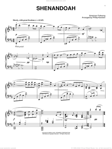 Shenandoah (arr. Phillip Keveren)