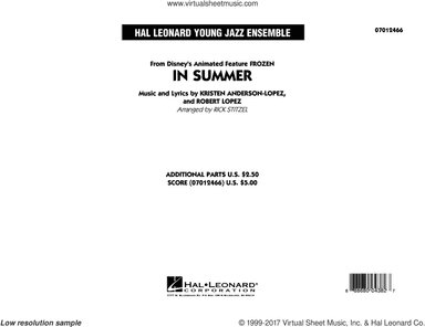 In Summer (from Frozen) (COMPLETE)