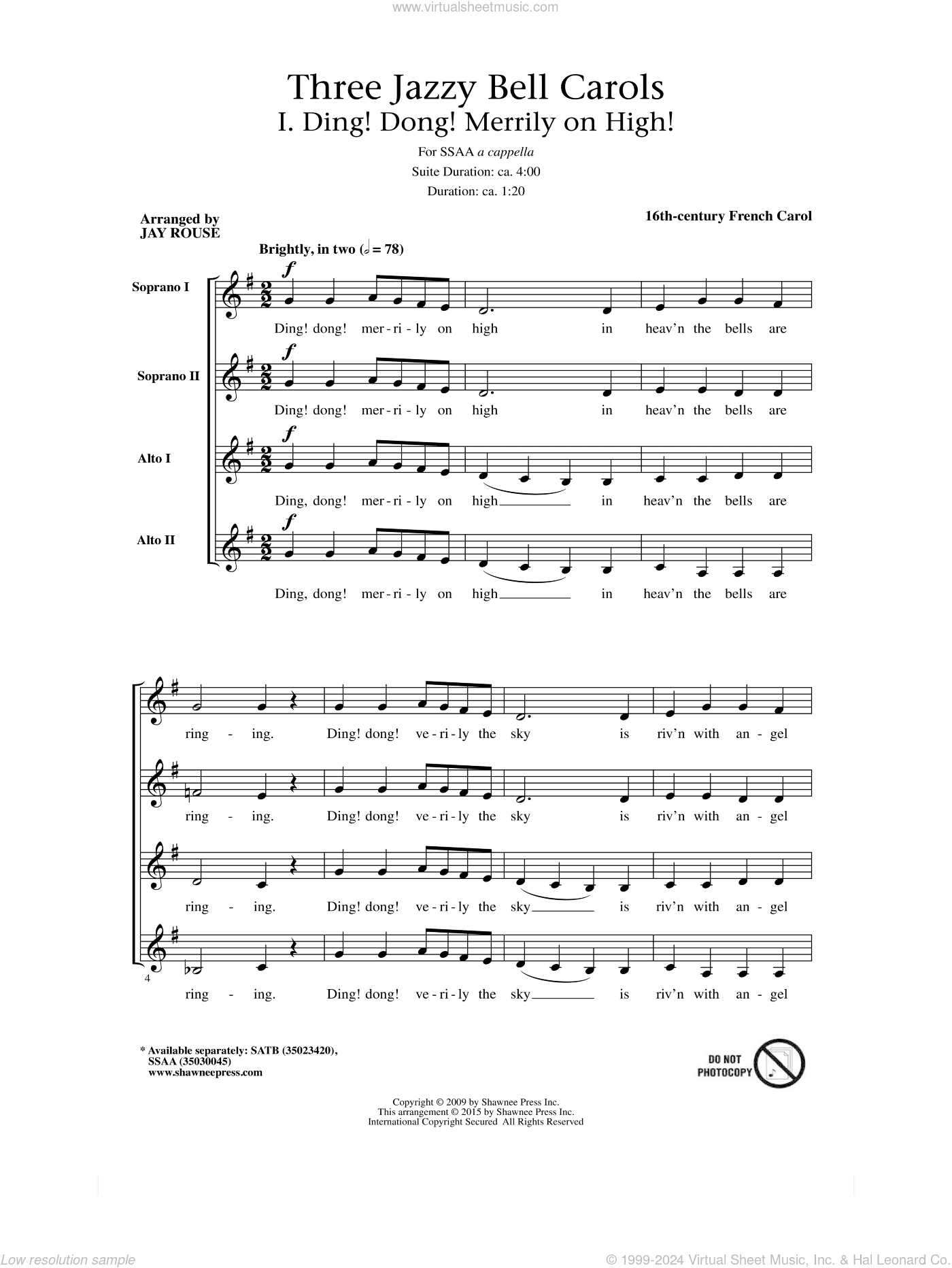 Three Jazzy Bell Carols