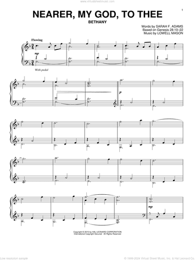 Nearer, My God, To Thee, (intermediate)