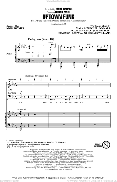 Uptown Funk (feat. Bruno Mars) (arr. Mark Brymer)
