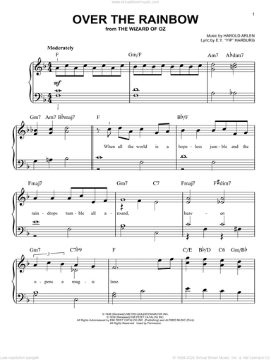 Over The Rainbow, (beginner)
