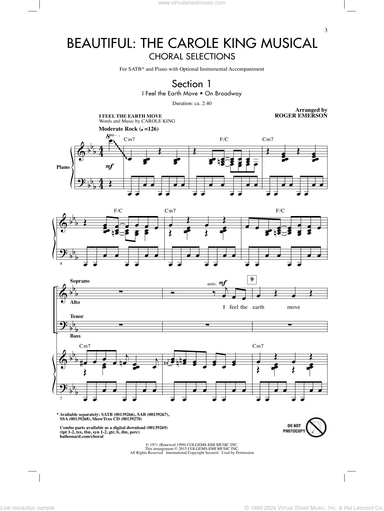 Beautiful: The Carole King Musical (Choral Selections) (arr. Roger Emerson)