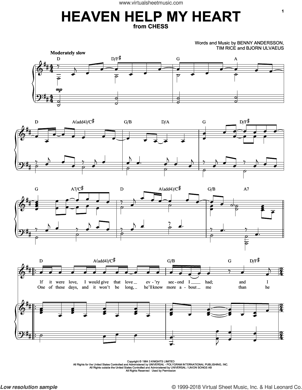 Heaven Help My Heart (from Chess)