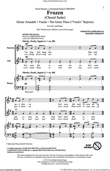 Frozen (Choral Suite)