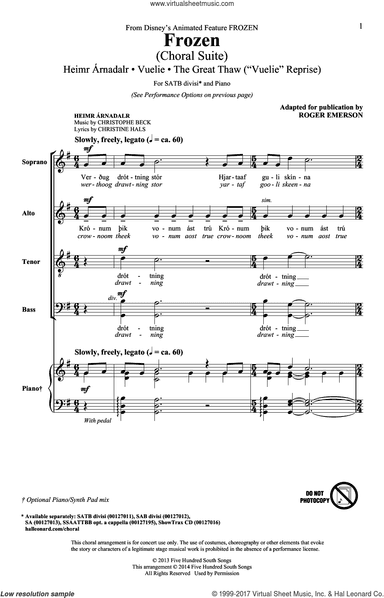 Frozen (Choral Suite)