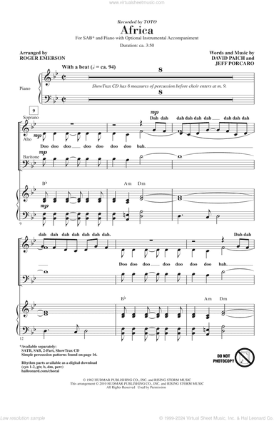 Africa (arr. Roger Emerson)