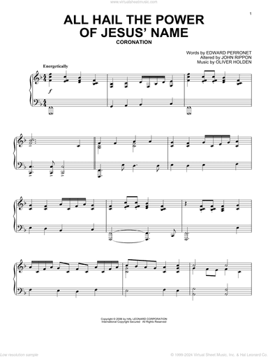 All Hail The Power Of Jesus' Name (arr. Brad Nix)