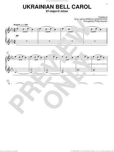 Ukrainian Bell Carol (arr. Phillip Keveren)