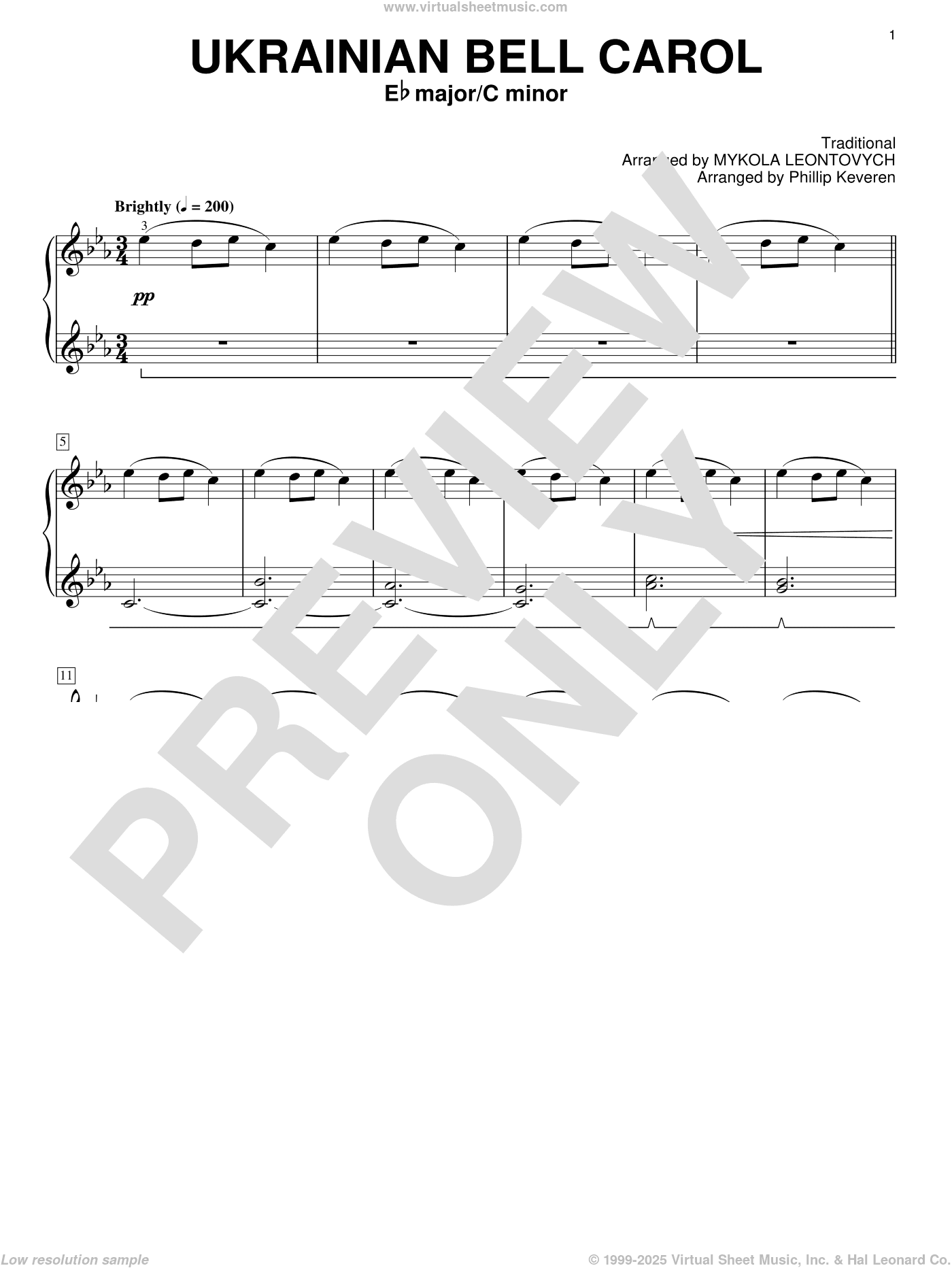 Ukrainian Bell Carol (arr. Phillip Keveren)