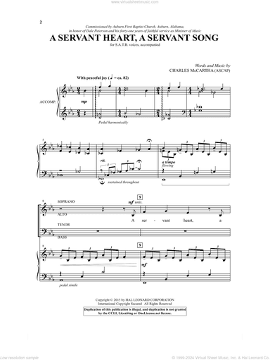 A Servant Heart, A Servant Song