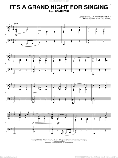 It's A Grand Night For Singing