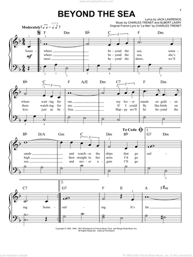 Beyond The Sea, (beginner)