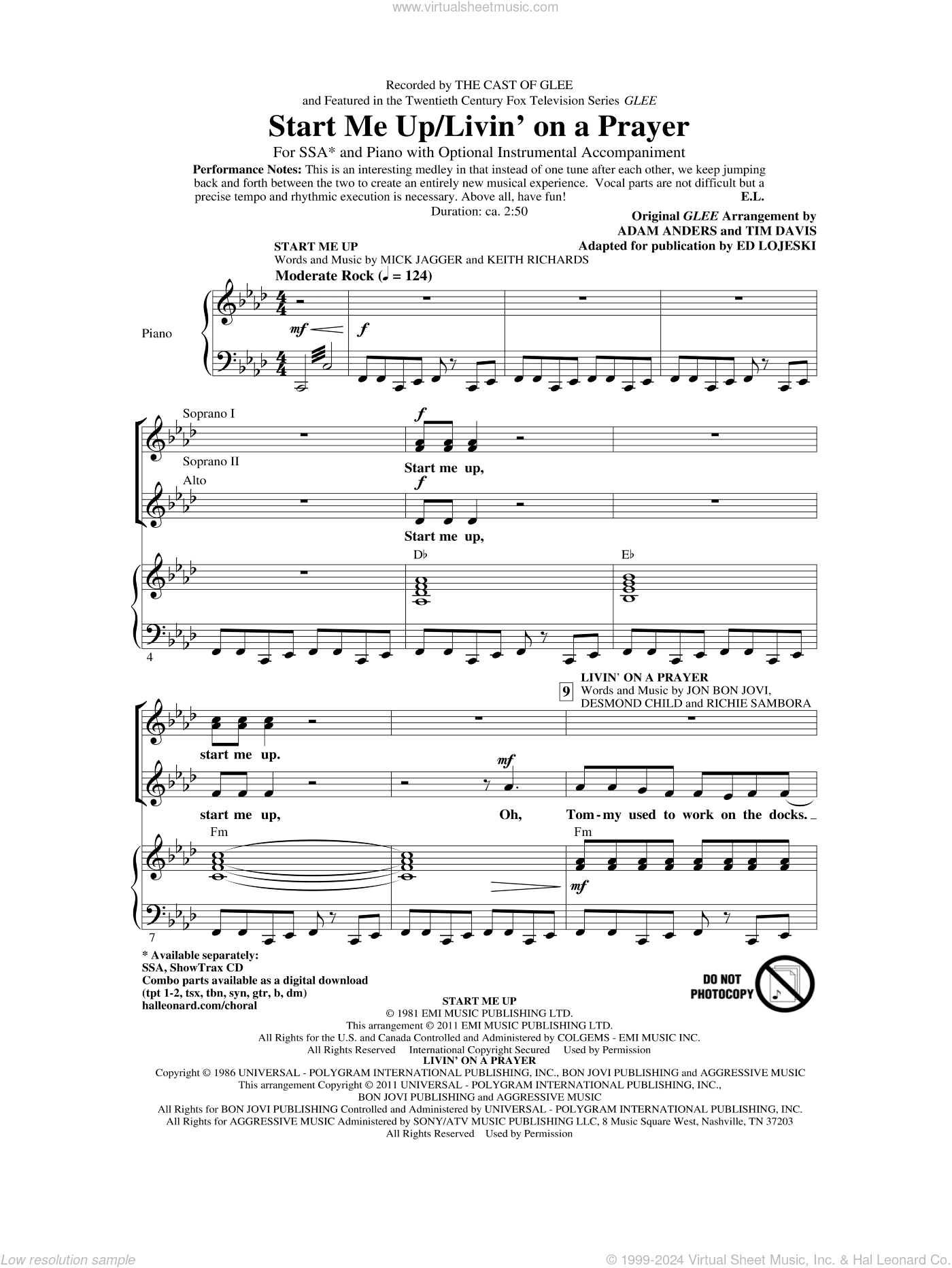 Start Me Up/Livin' On A Prayer