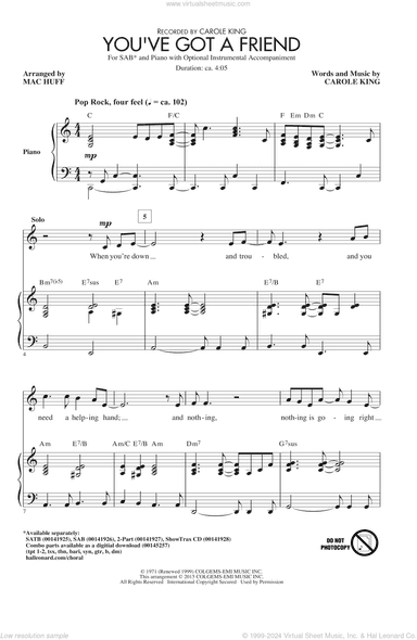 You've Got A Friend (arr. Mac Huff)