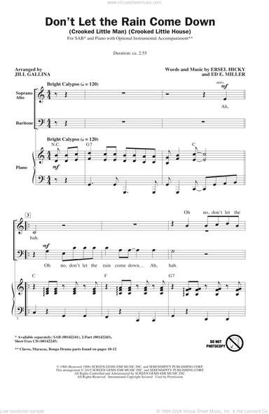 Don't Let The Rain Come Down (Crooked Little Man) (Crooked Little House)