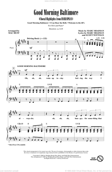 Good Morning Baltimore (Choral Highlights from Hairspray) (arr. Mac Huff)