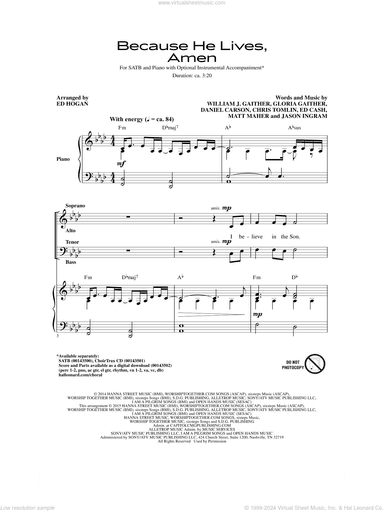 Because He Lives, Amen (arr. Ed Hogan)