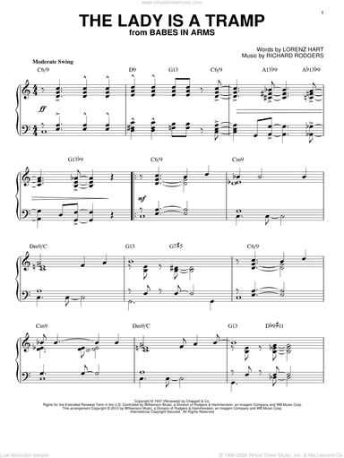 The Lady Is A Tramp [Jazz version] (arr. Brent Edstrom)