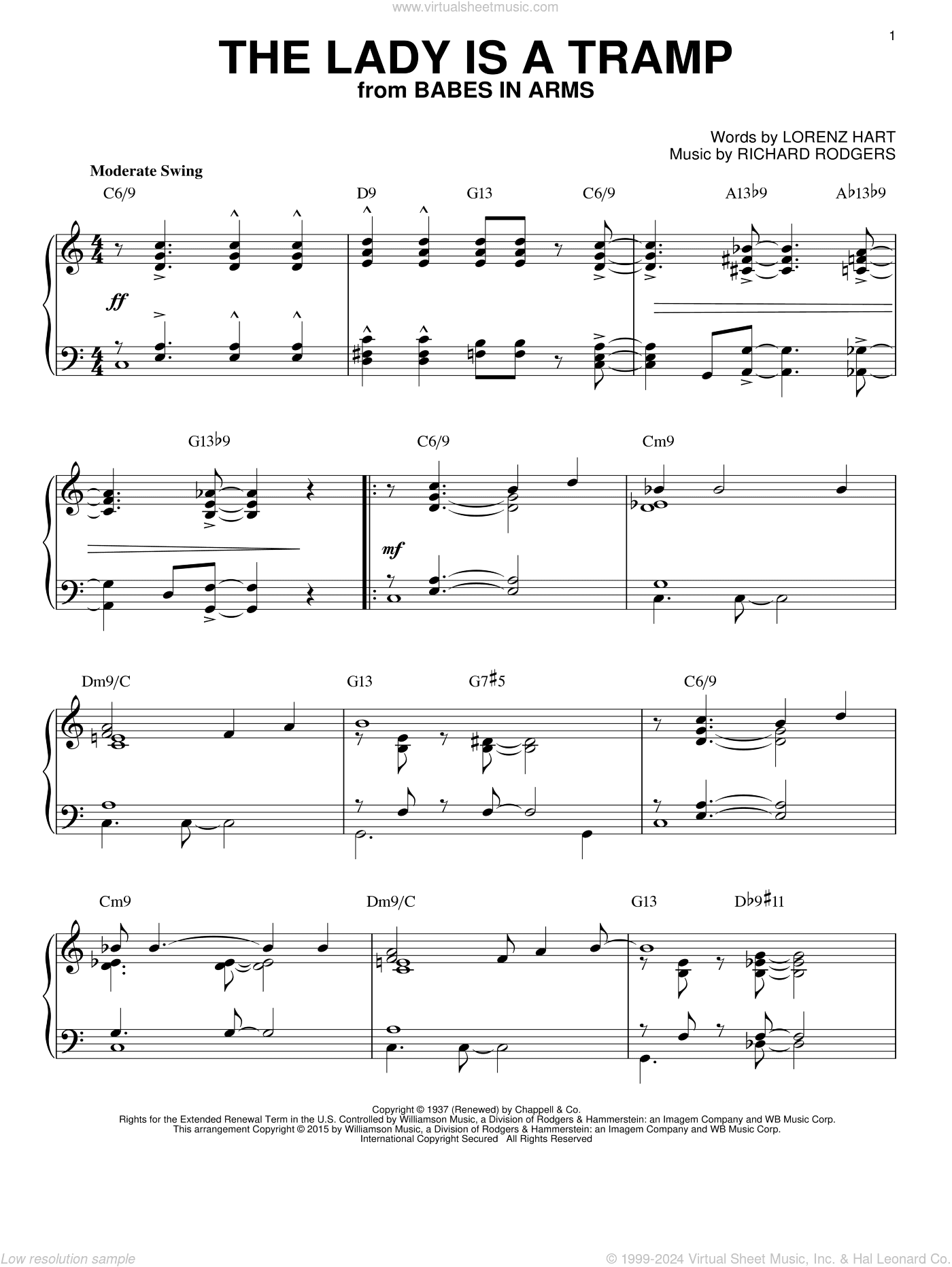 The Lady Is A Tramp [Jazz version] (arr. Brent Edstrom)
