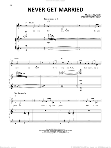Never Get Married (from Honeymoon in Vegas)