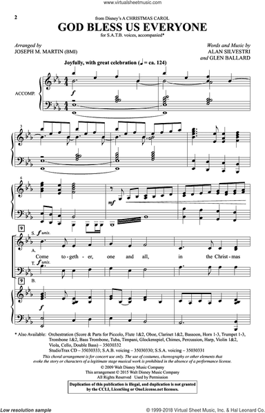 God Bless Us Everyone (from Disney's A Christmas Carol) (arr. Joseph M. Martin)