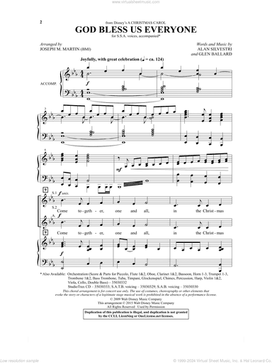 God Bless Us Everyone (from Disney's A Christmas Carol) (arr. Joseph M. Martin)