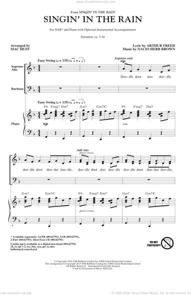 Singin' In The Rain (arr. Mac Huff)