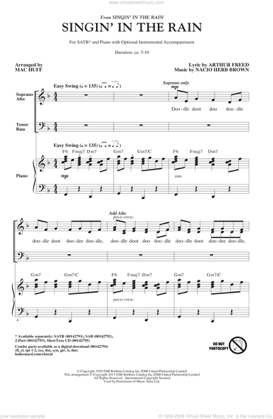 Singin' In The Rain (arr. Mac Huff)