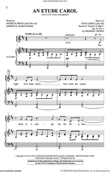 An Etude Carol