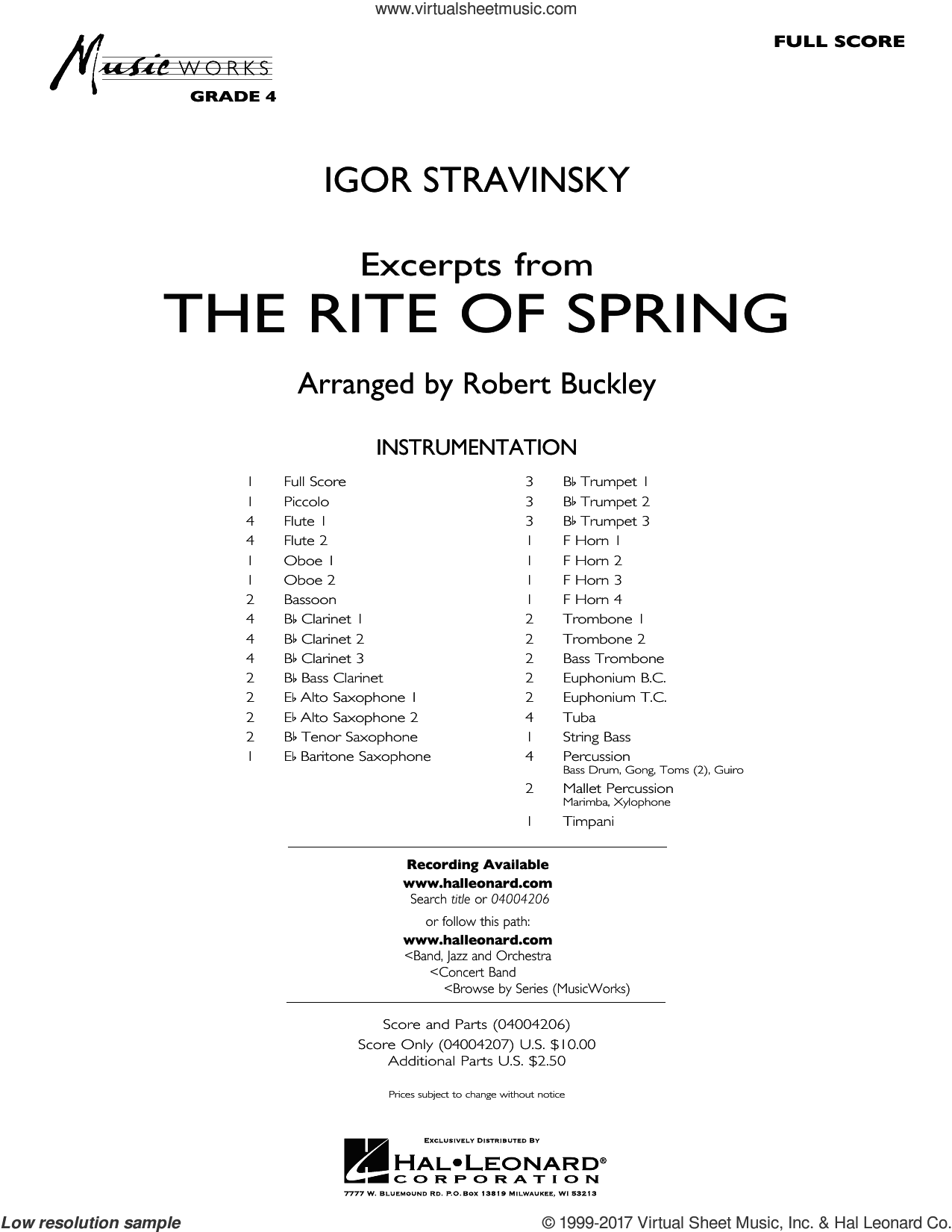 Excerpts from The Rite of Spring (COMPLETE)