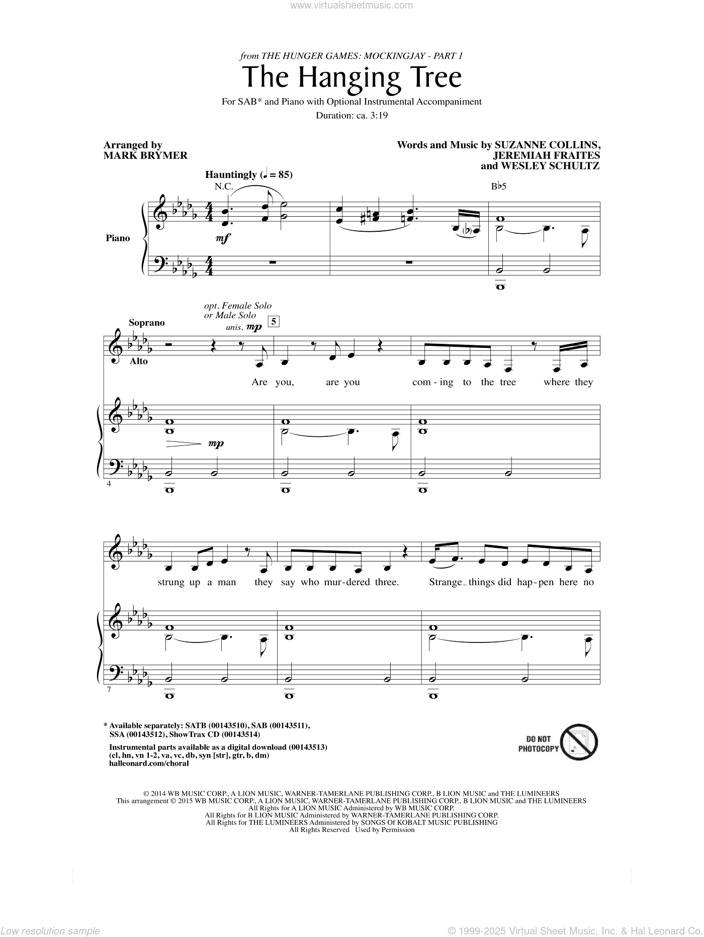 The Hanging Tree (arr. Mark Brymer)