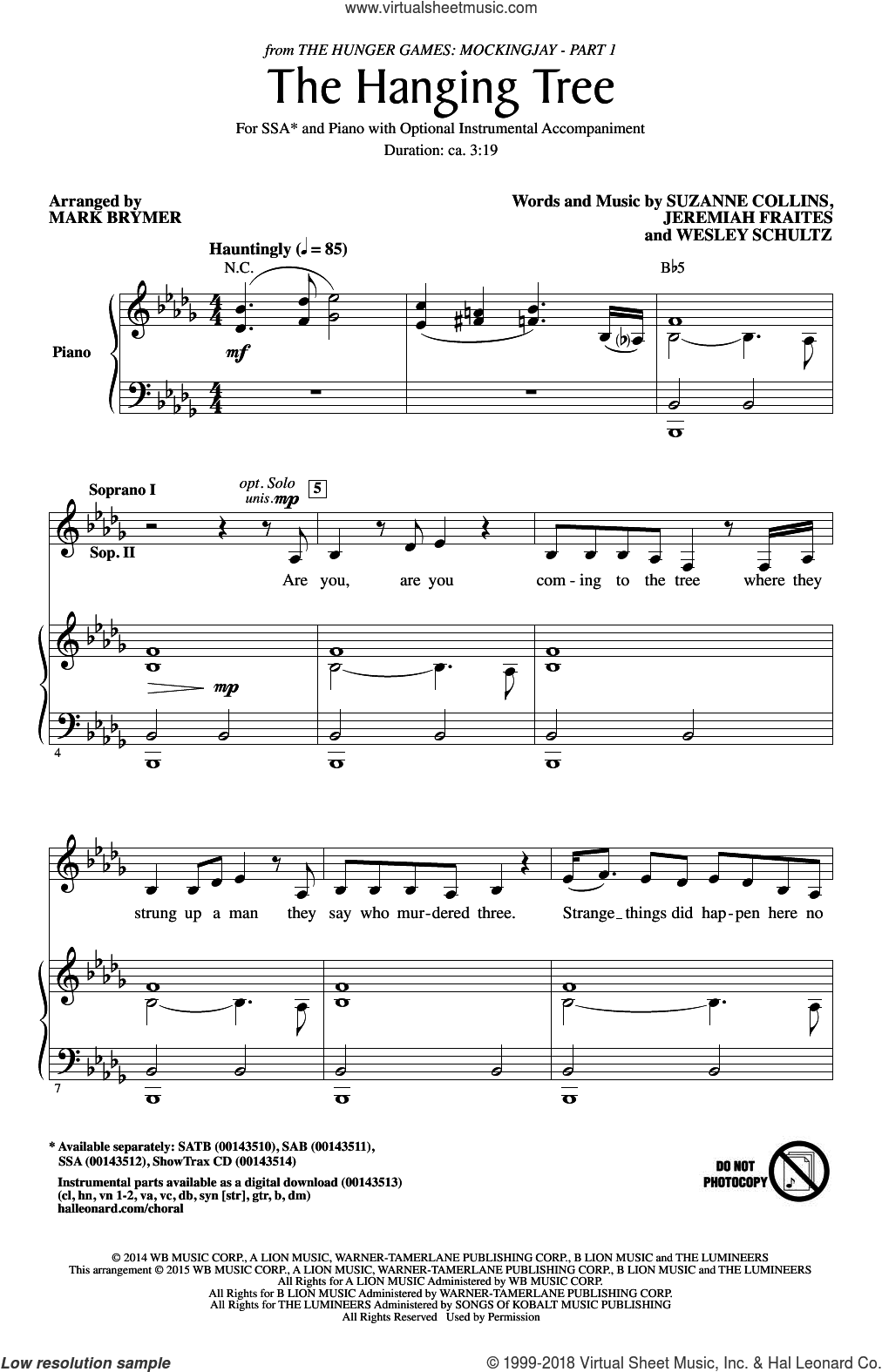 The Hanging Tree (arr. Mark Brymer)