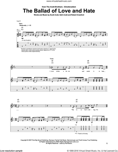 The Ballad Of Love And Hate