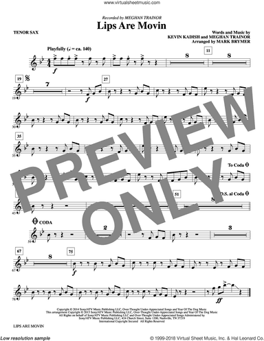 Lips Are Movin (arr. Mark Brymer) (complete set of parts)