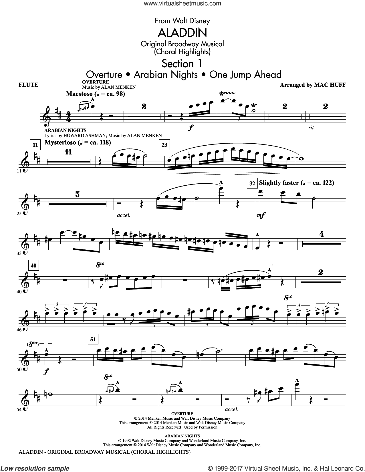 Aladdin (Choral Highlights) (from Aladdin: The Broadway Musical) (arr. Mac Huff)