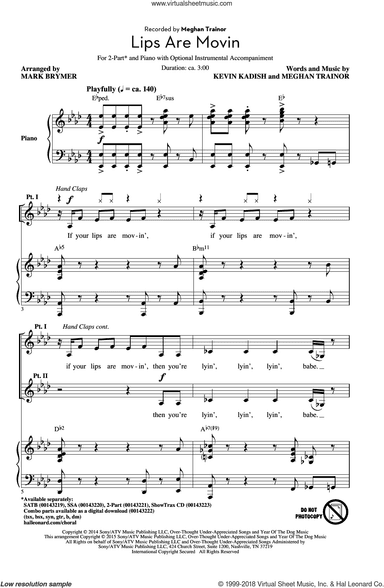 Lips Are Movin (arr. Mark Brymer)