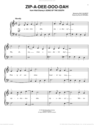 Zip-A-Dee-Doo-Dah (from Song Of The South)