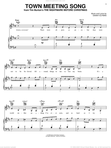 Town Meeting Song (from The Nightmare Before Christmas)