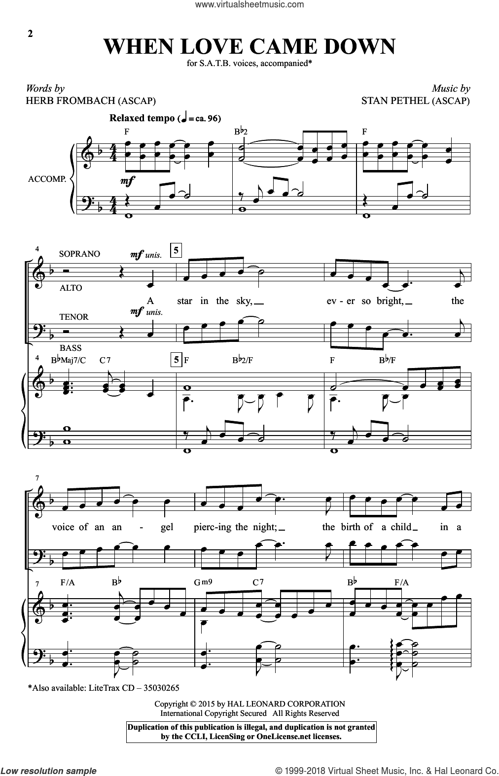 When Love Came Down